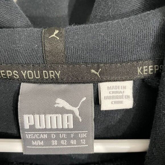 Puma Hoodie Women M Charcoal Grey Solid Dry Cell Pullover - Picture 4 of 7